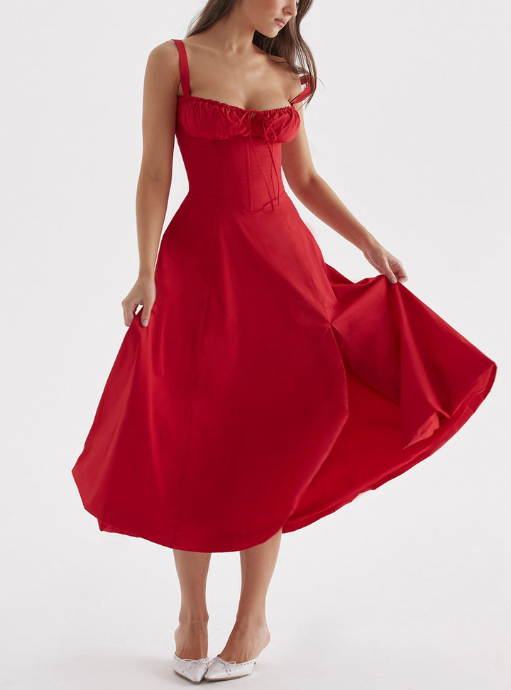 Whisper Backless Midi Dress