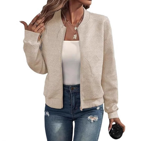 Lyra Zip Jacket – Casual Comfort Long Sleeve Outerwear