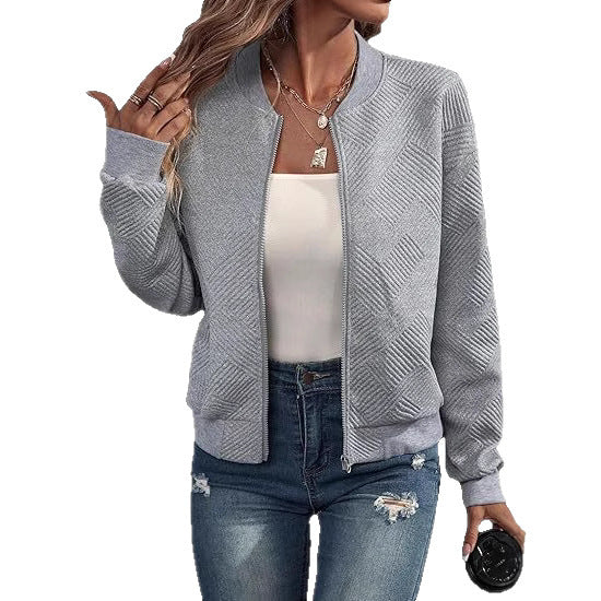 Lyra Zip Jacket – Casual Comfort Long Sleeve Outerwear