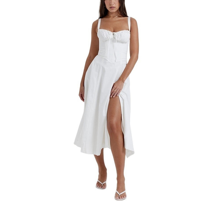Whisper Backless Midi Dress