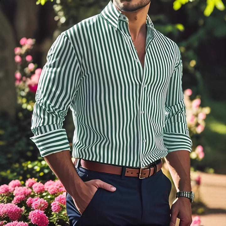 Verti Stripe Men’s Long Sleeve Shirt