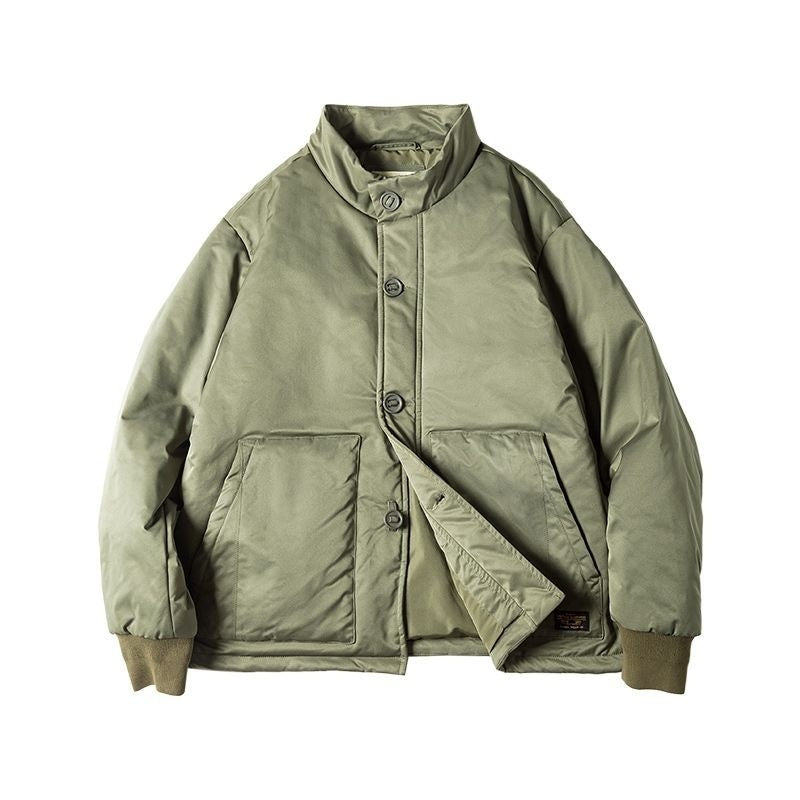 Heritage Japanese-Inspired Button-Up Winter Jacket