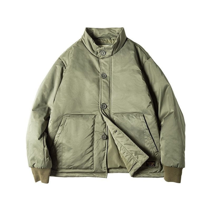 Heritage Japanese-Inspired Button-Up Winter Jacket