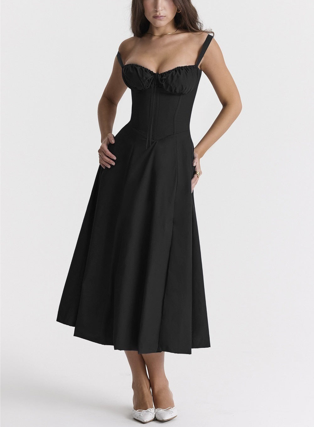 Whisper Backless Midi Dress