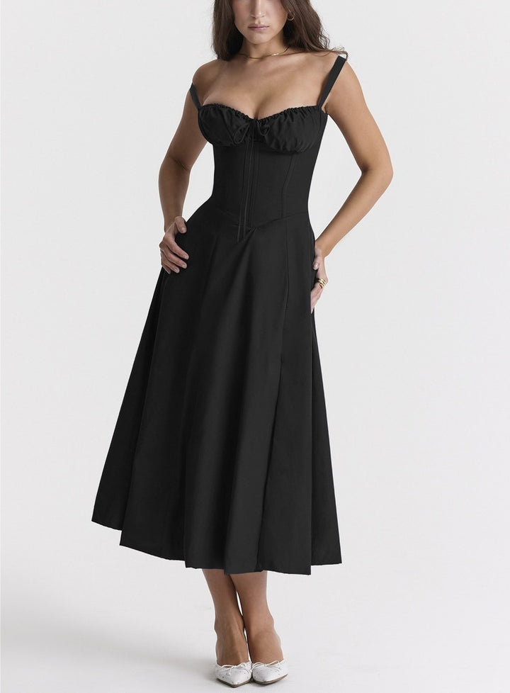 Whisper Backless Midi Dress