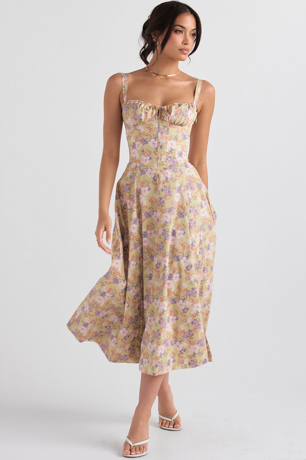 Whisper Backless Midi Dress