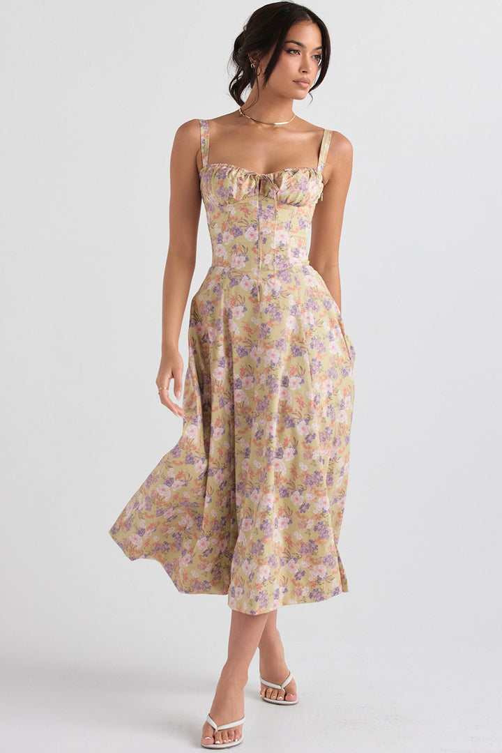 Whisper Backless Midi Dress