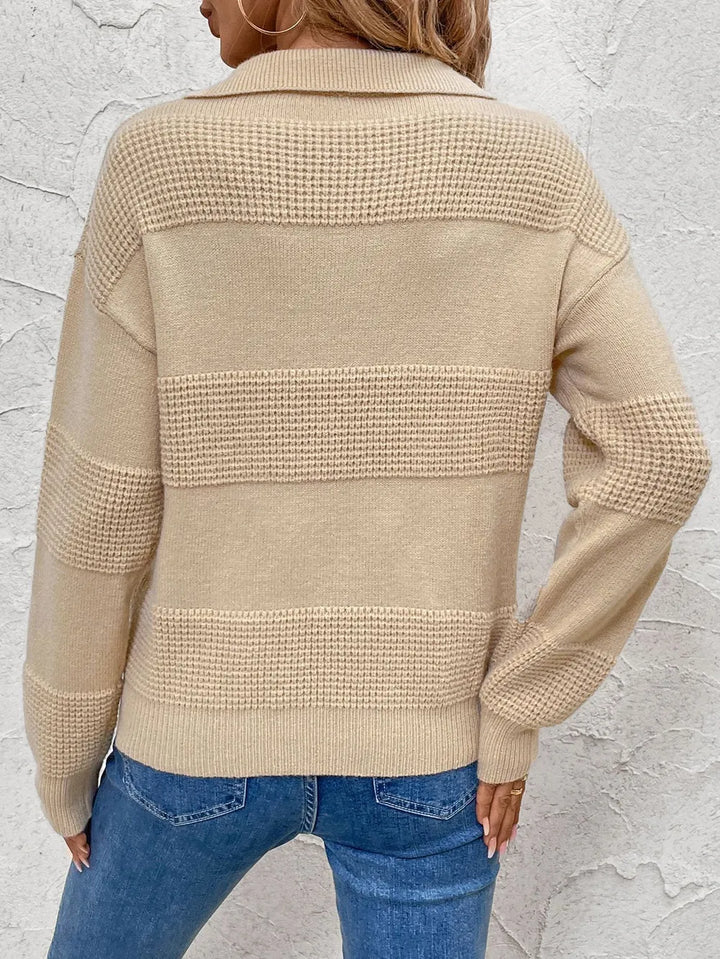 Cozy Grove Sweater – Johnny Collar Casual Knit