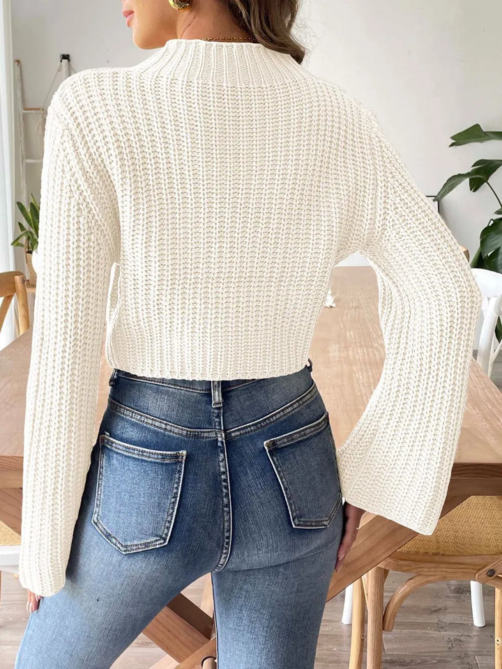 Cozy Flare Sleeve Knit Sweater