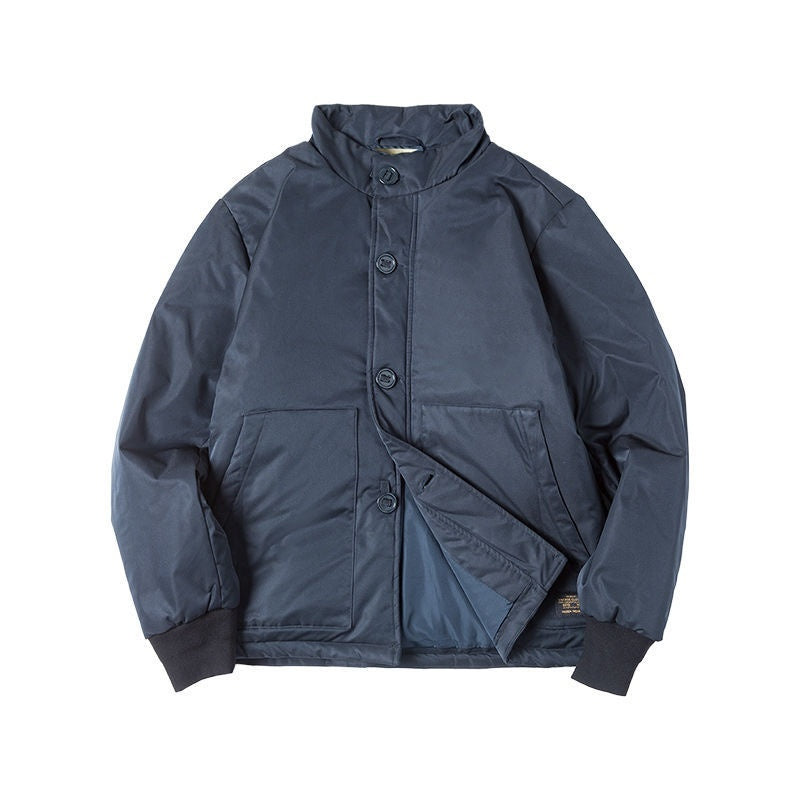 Heritage Japanese-Inspired Button-Up Winter Jacket