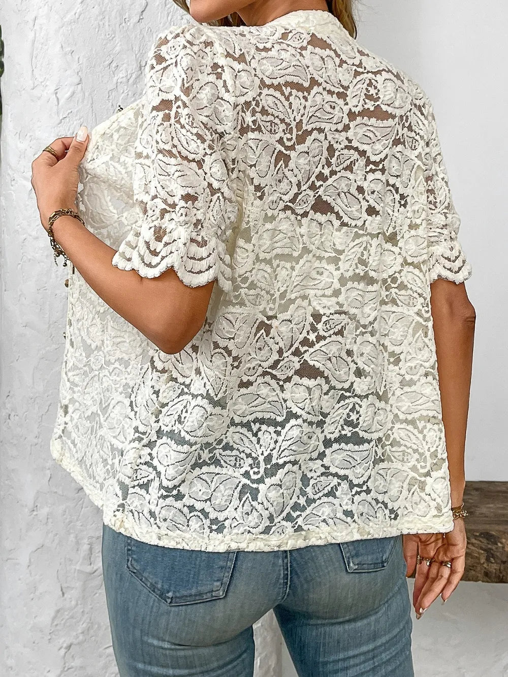 Vintage Romance Luna Lace Shirt