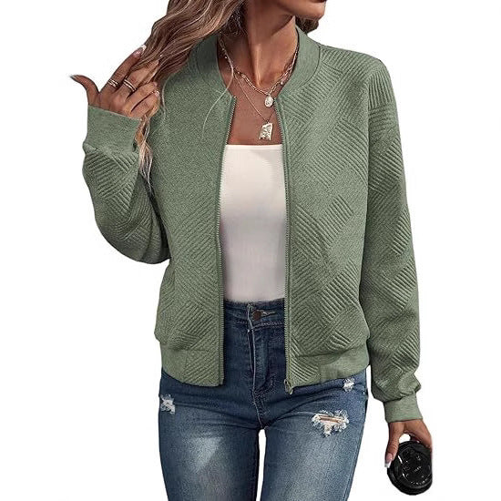 Lyra Zip Jacket – Casual Comfort Long Sleeve Outerwear