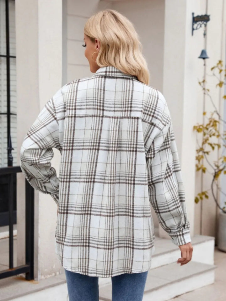 Relaxed Plaid Button-Down Shirt