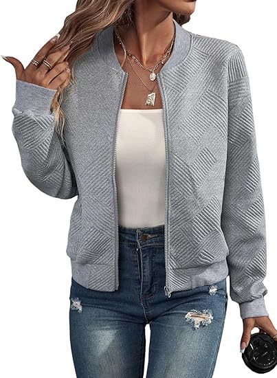 Lyra Zip Jacket – Casual Comfort Long Sleeve Outerwear