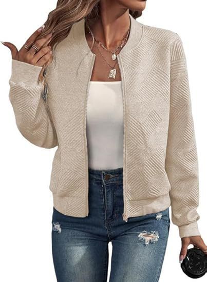 Lyra Zip Jacket – Casual Comfort Long Sleeve Outerwear
