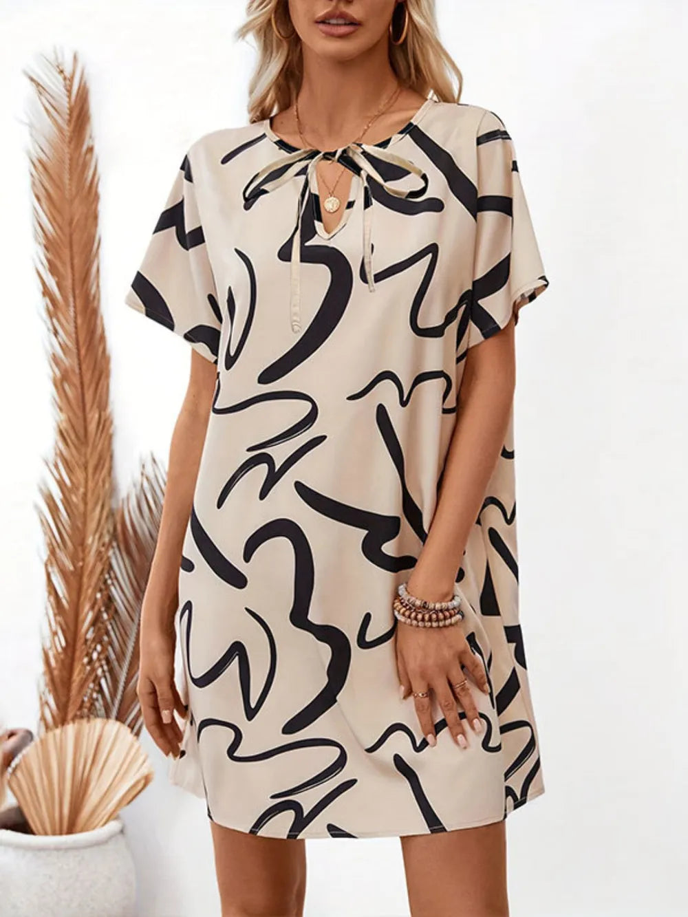 Muse Abstract Mini Dress