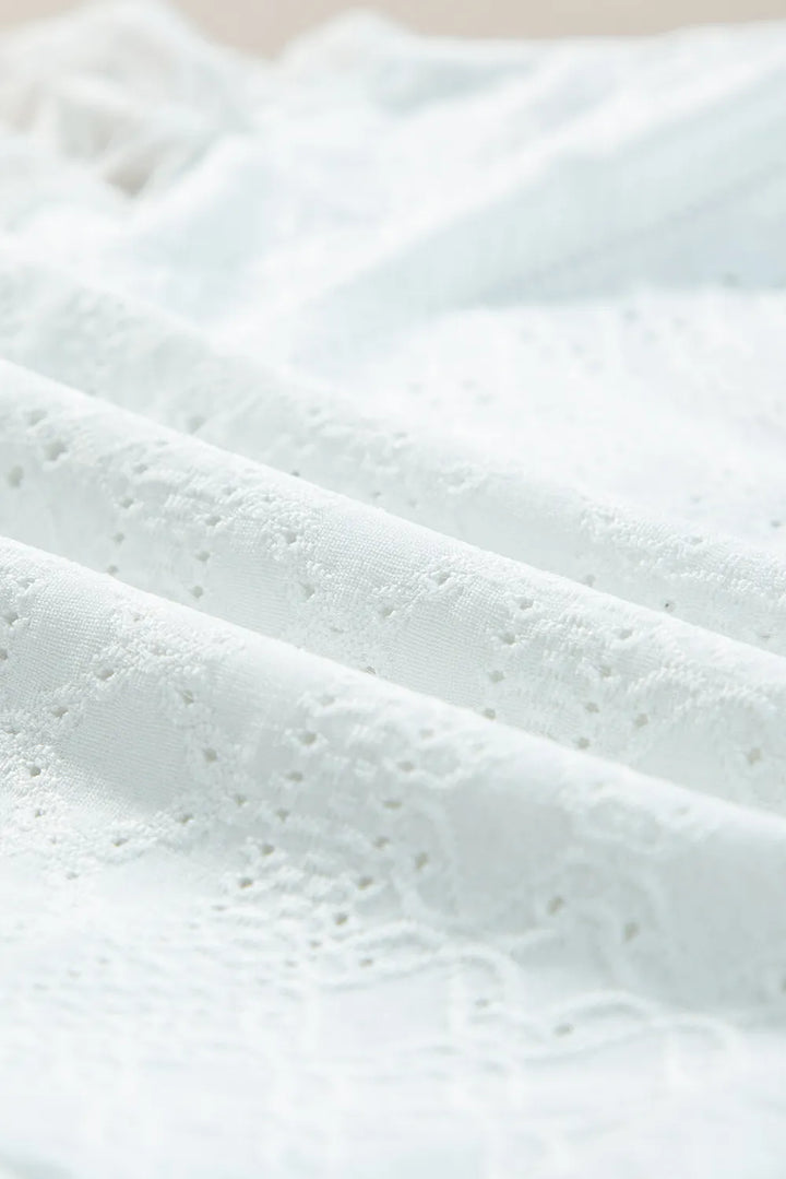 Celestia Lace Bodysuit – Romantic Eyelet Elegance