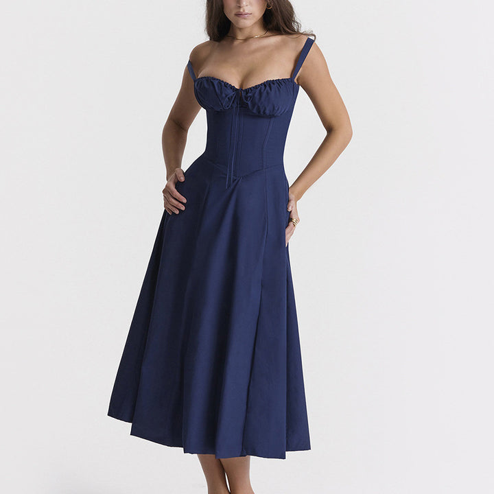 Whisper Backless Midi Dress