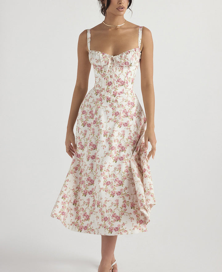 Whisper Backless Midi Dress