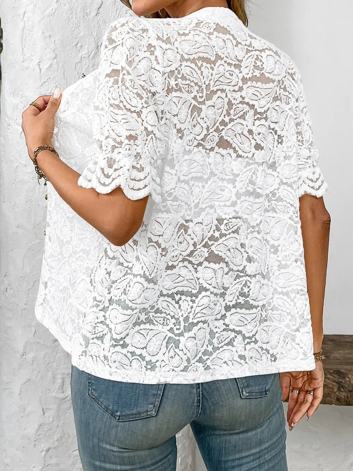 Vintage Romance Luna Lace Shirt