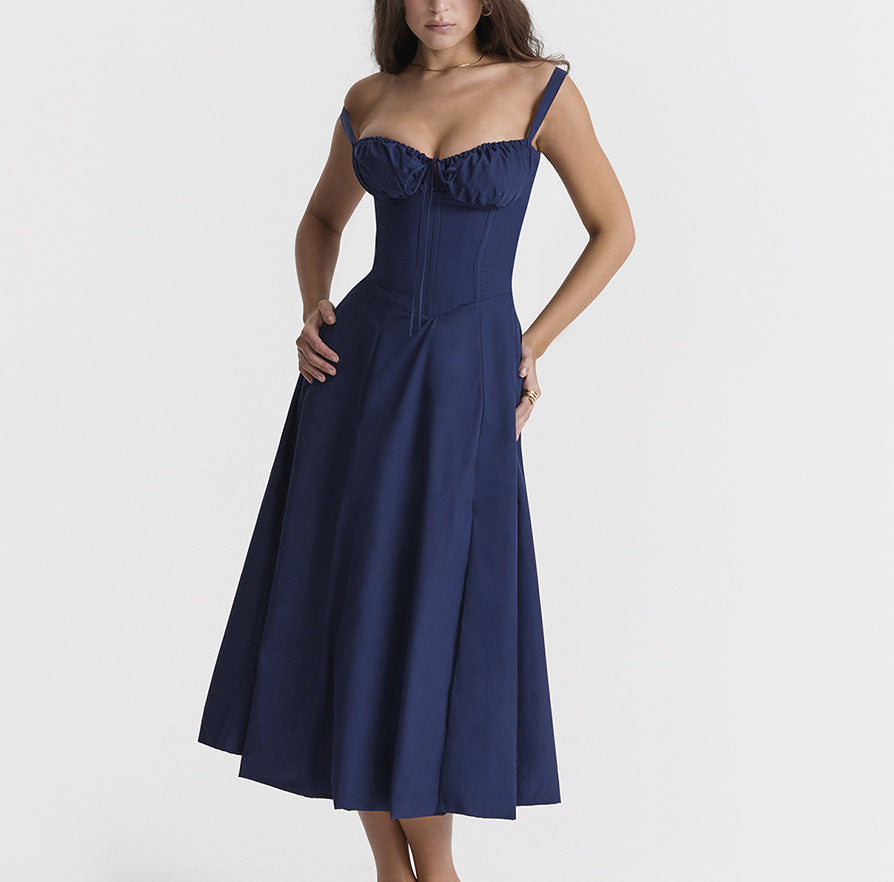 Whisper Backless Midi Dress