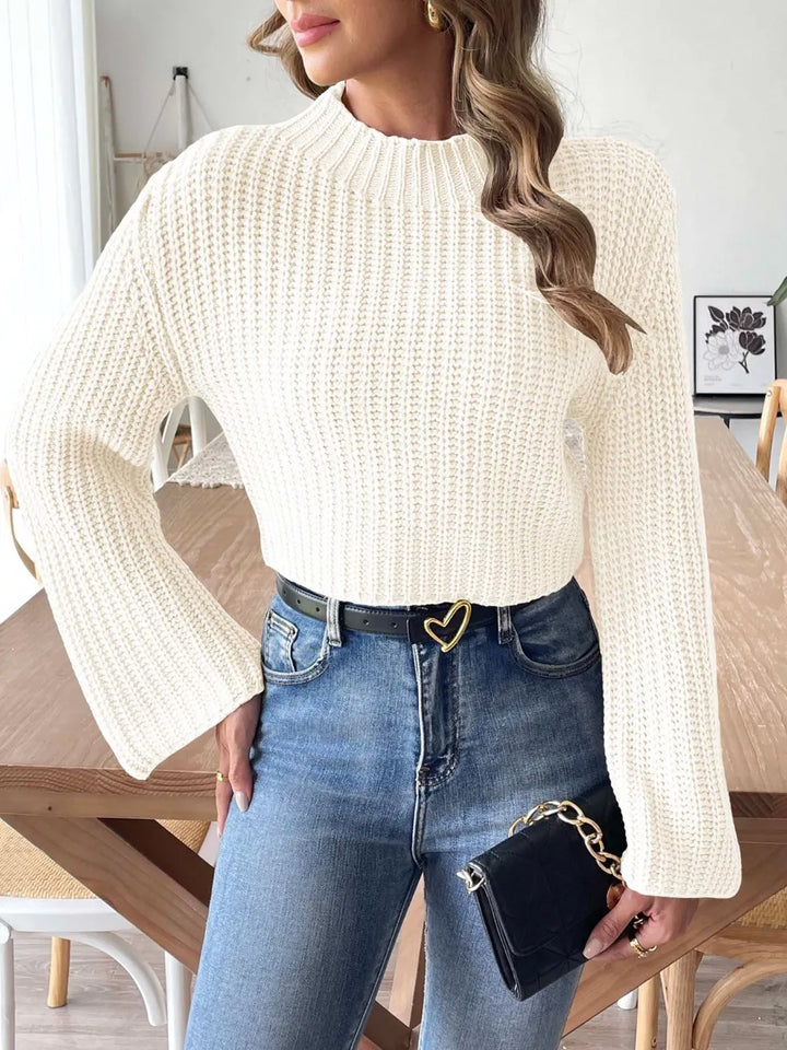 Cozy Flare Sleeve Knit Sweater