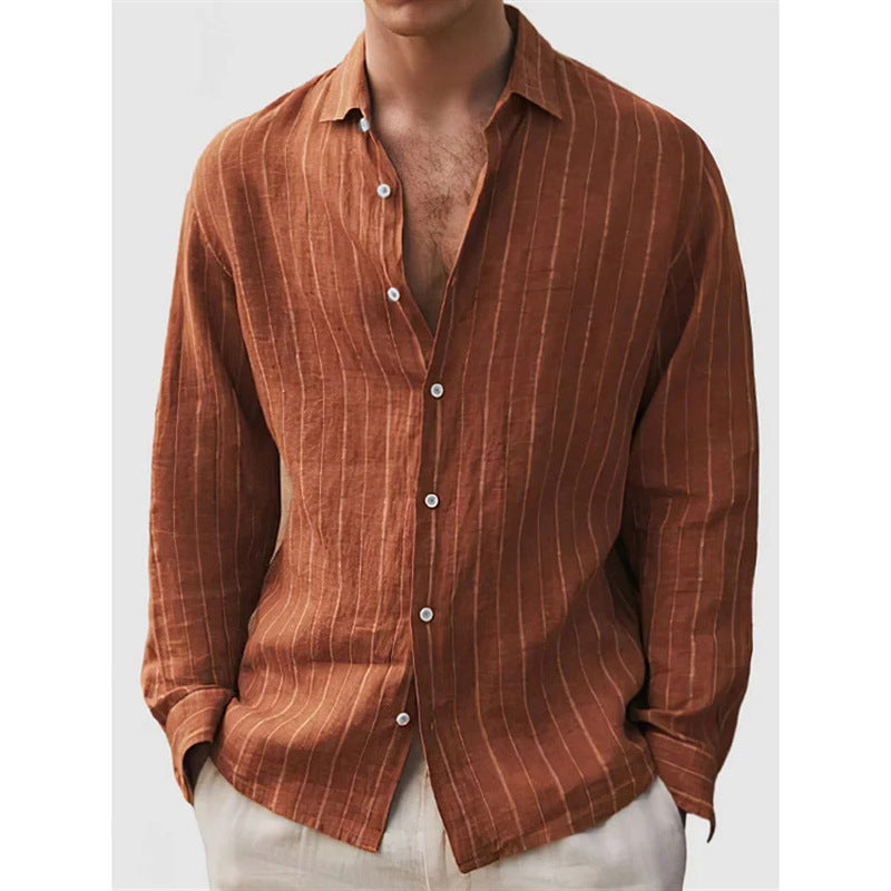LinoStripe Relaxed Shirt