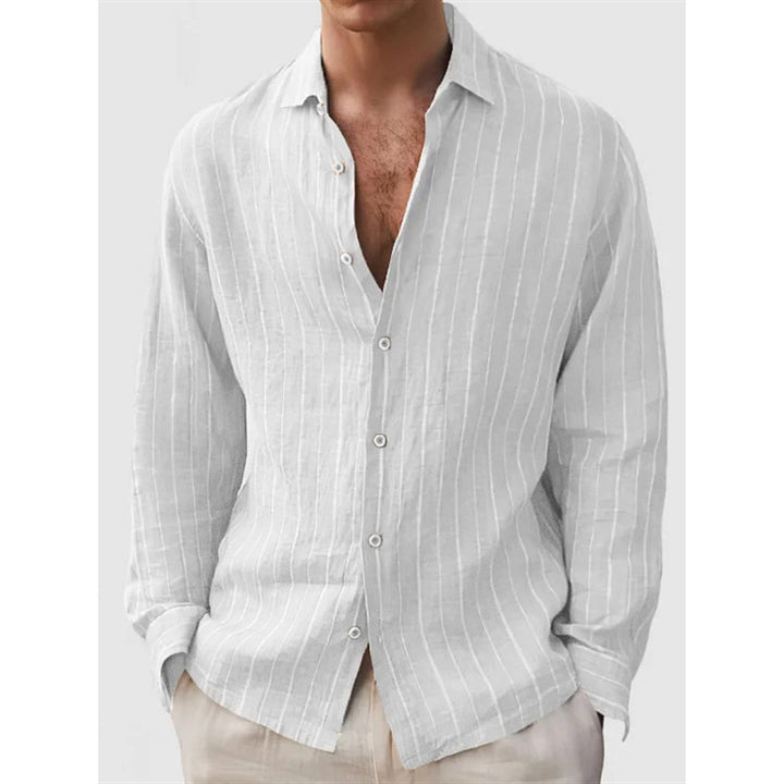LinoStripe Relaxed Shirt