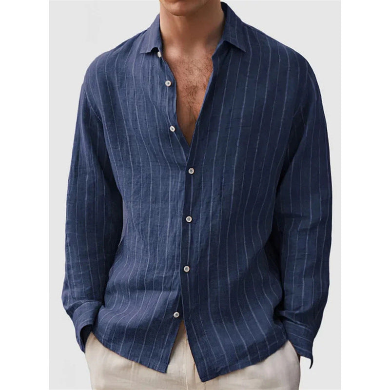 LinoStripe Relaxed Shirt