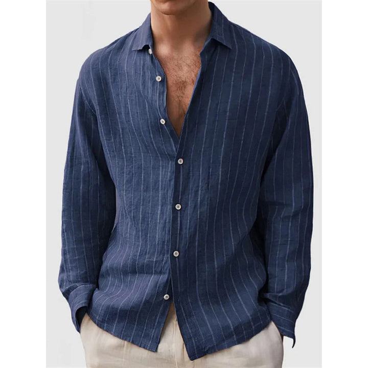 LinoStripe Relaxed Shirt