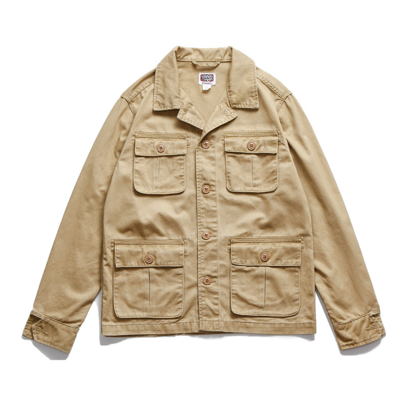 Heritage Retro Utility Cotton Jacket