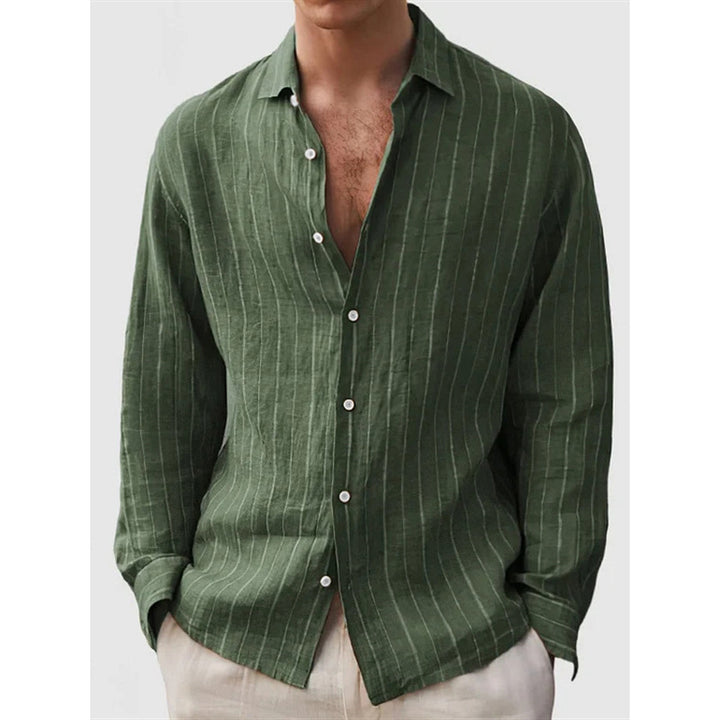 LinoStripe Relaxed Shirt