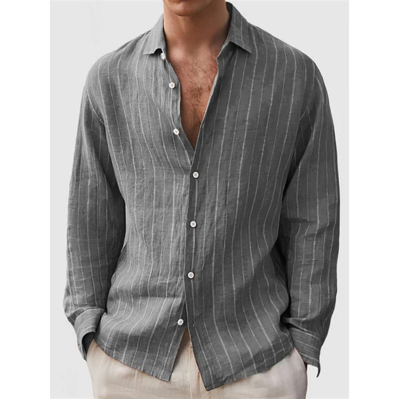 LinoStripe Relaxed Shirt