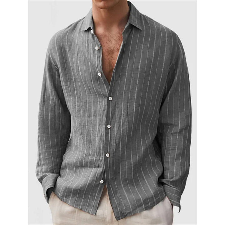 LinoStripe Relaxed Shirt