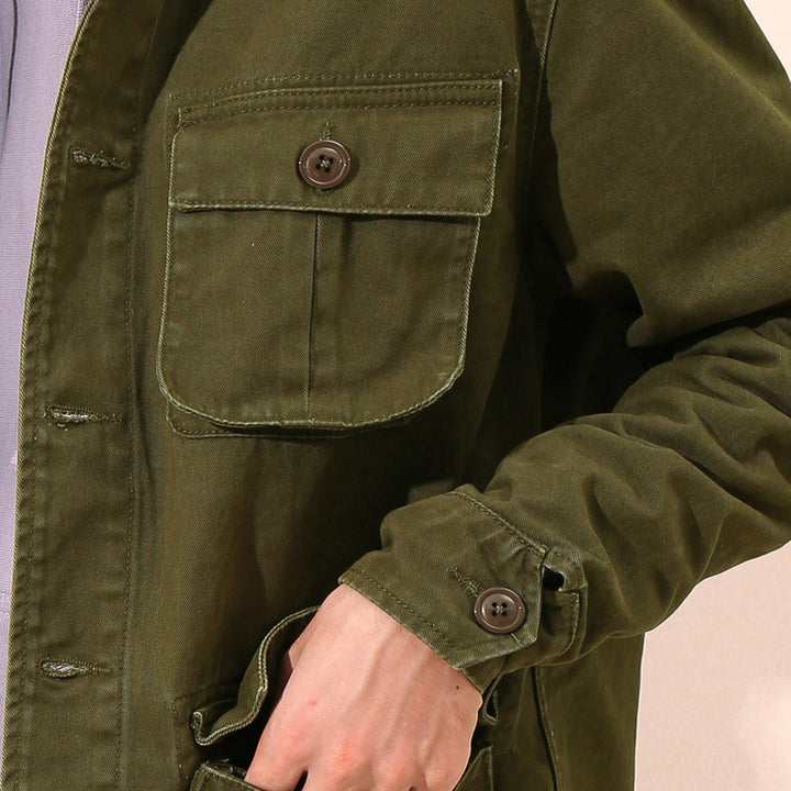 Heritage Retro Utility Cotton Jacket