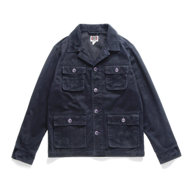 Heritage Retro Utility Cotton Jacket