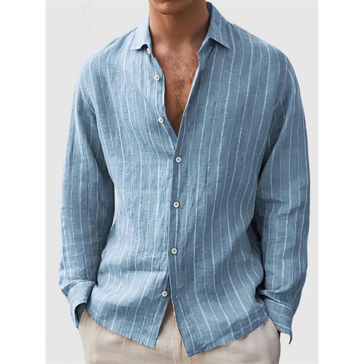 LinoStripe Relaxed Shirt