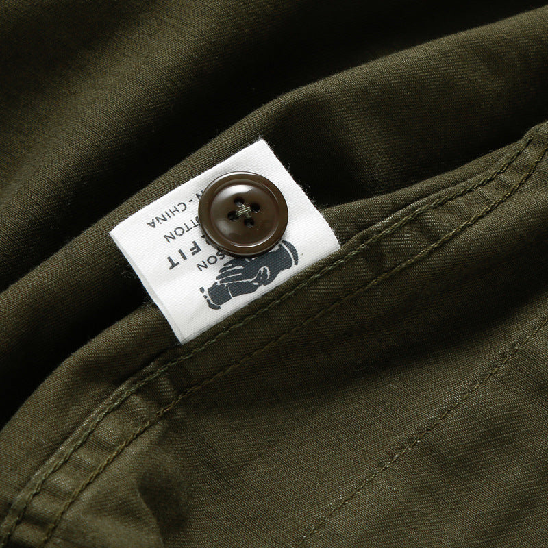 Heritage Retro Utility Cotton Jacket