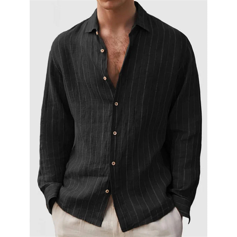 LinoStripe Relaxed Shirt