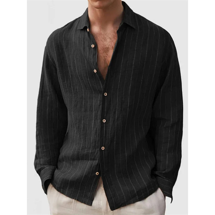 LinoStripe Relaxed Shirt