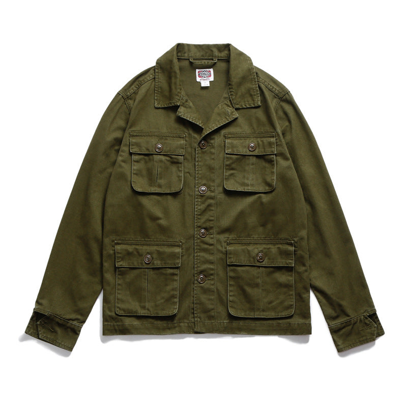Heritage Retro Utility Cotton Jacket