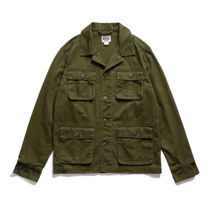 Heritage Retro Utility Cotton Jacket