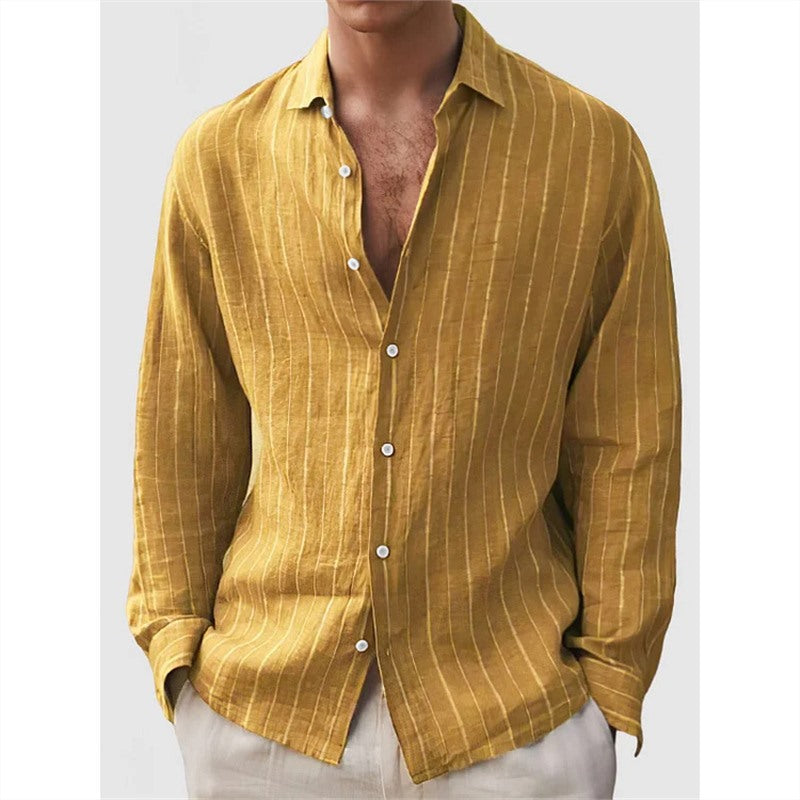 LinoStripe Relaxed Shirt
