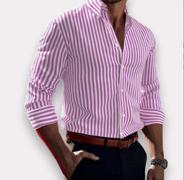 Verti Stripe Men’s Long Sleeve Shirt