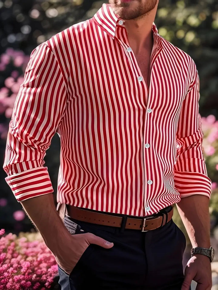 Verti Stripe Men’s Long Sleeve Shirt