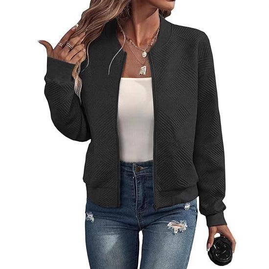 Lyra Zip Jacket – Casual Comfort Long Sleeve Outerwear