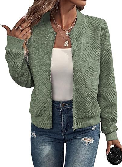 Lyra Zip Jacket – Casual Comfort Long Sleeve Outerwear