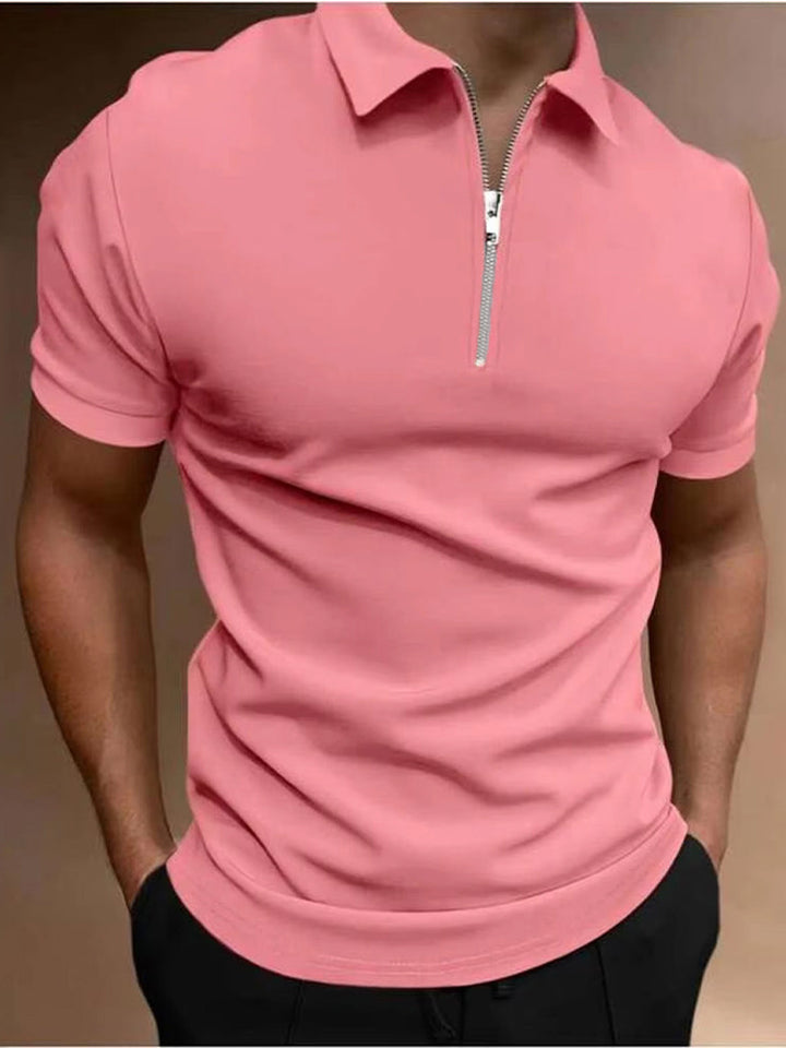 MetroZip Polo – Men's Casual Short Sleeve Polo Shirt