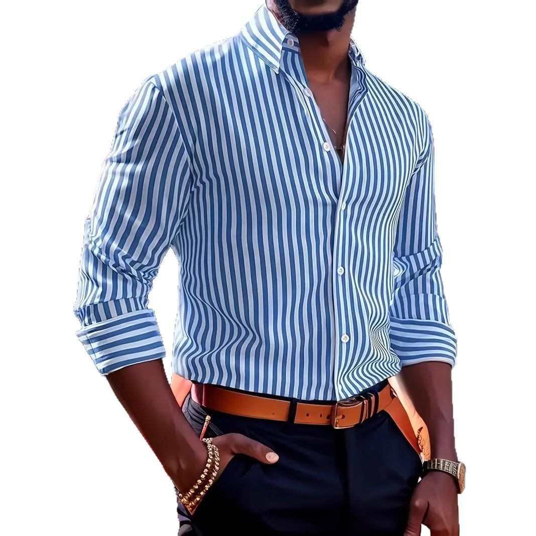 Verti Stripe Men’s Long Sleeve Shirt