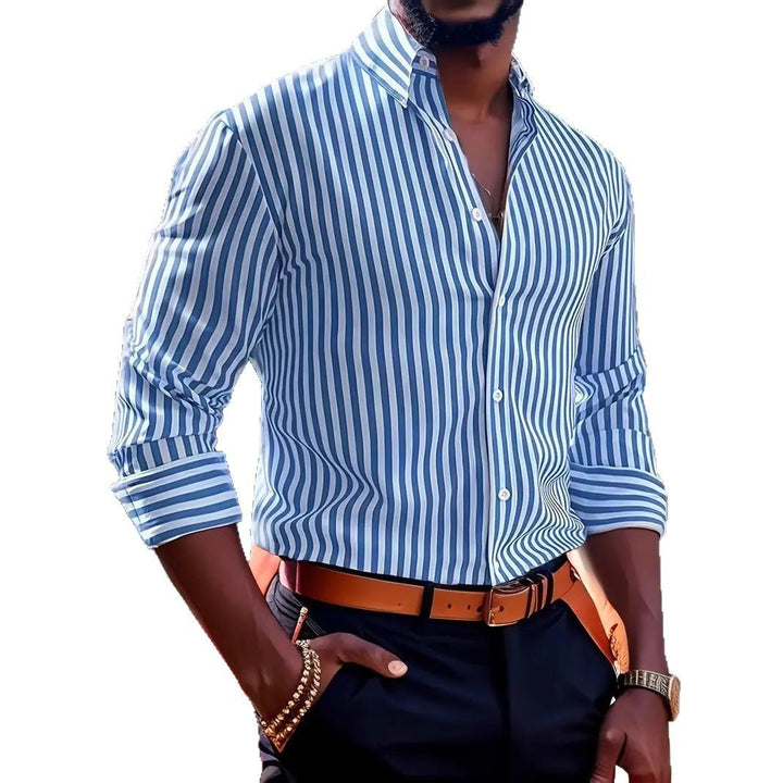 Verti Stripe Men’s Long Sleeve Shirt